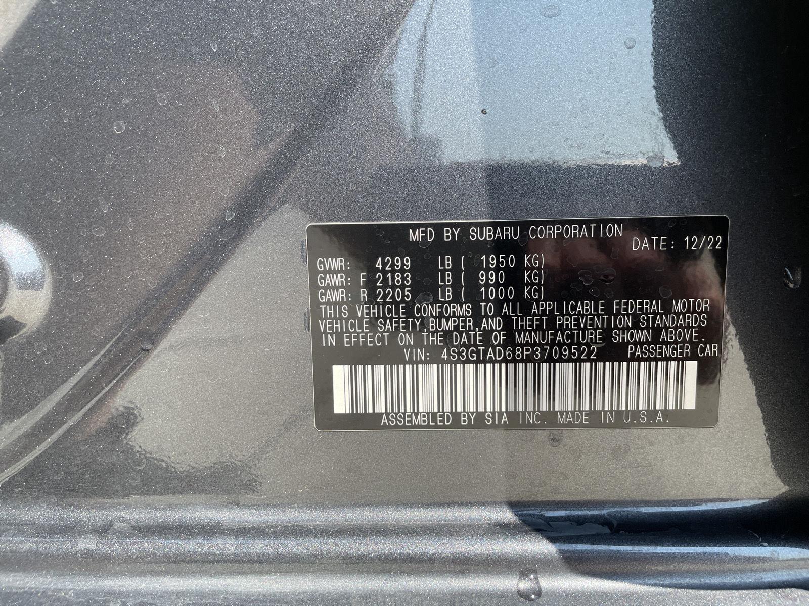 Used 2023 Magnetite Gray Metallic Subaru Premium image 31