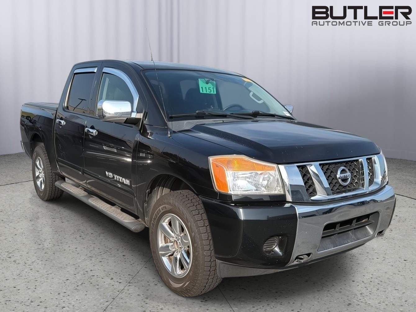 Galaxy Black Metallic 2013 Nissan Titan Pickup Truck Four-Wheel Drive Automatic