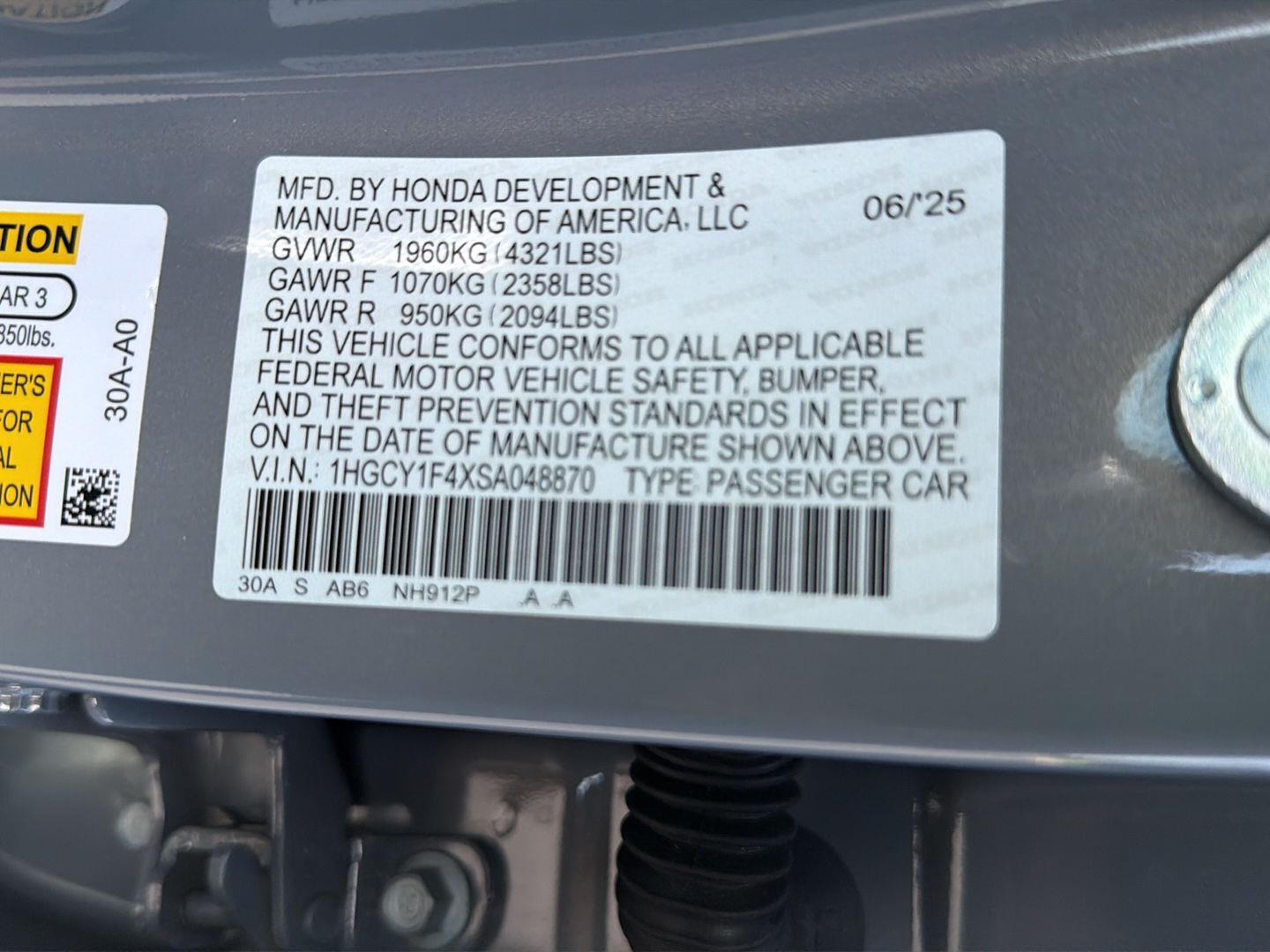 Used 2025 Honda Accord Sedan Sedan