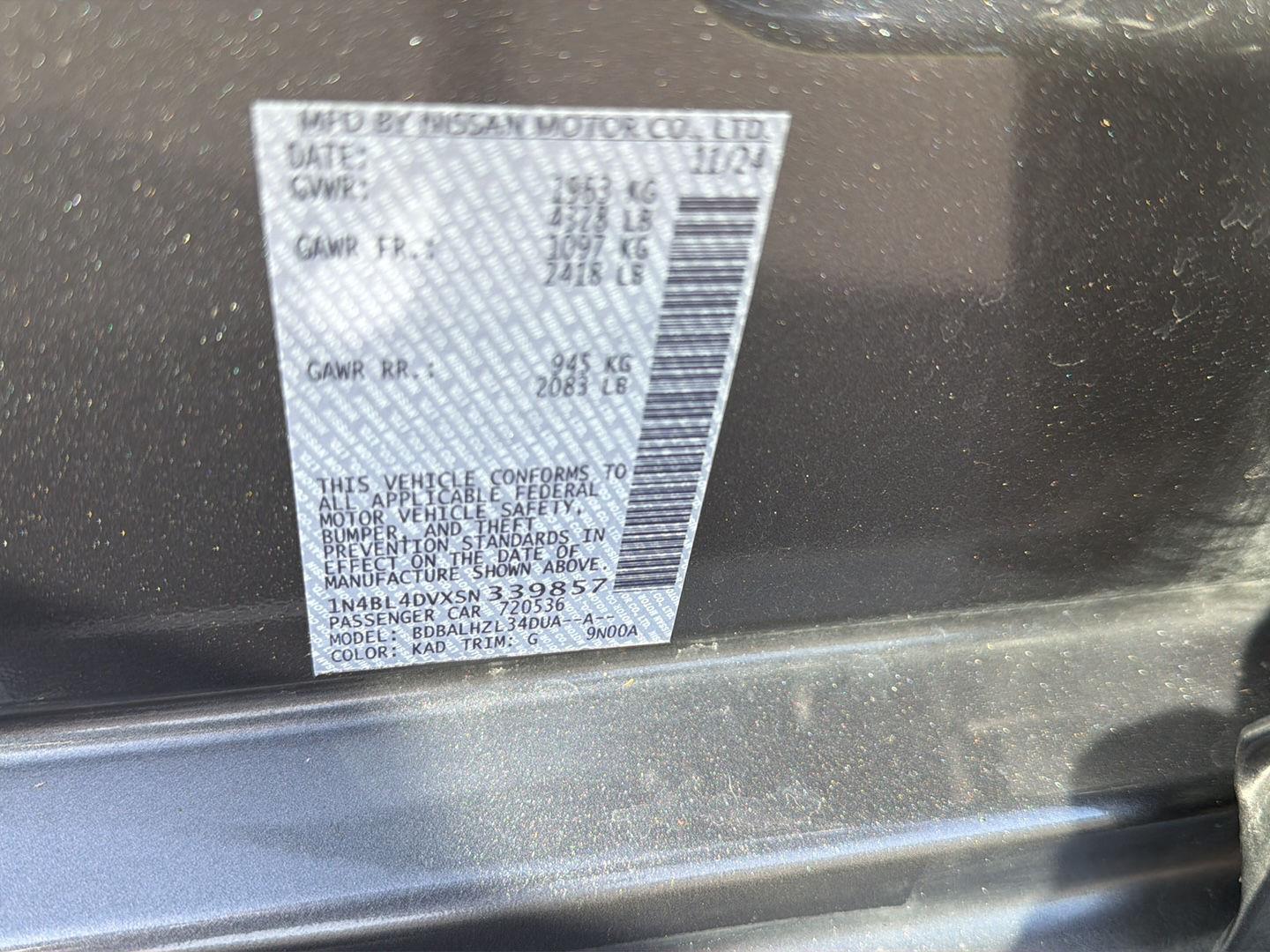 Used 2025 Nissan Altima Sedan