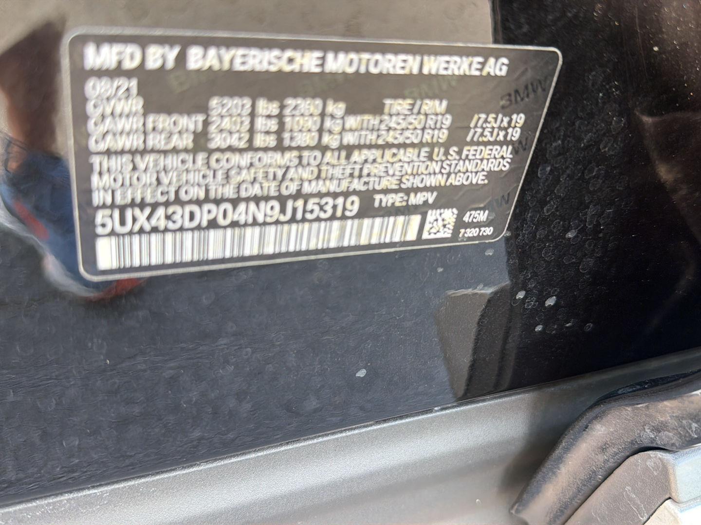 Used 2022 BMW X3 Sedan