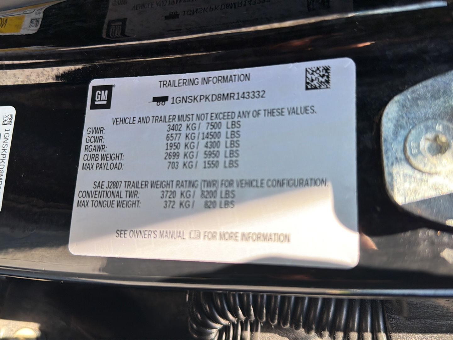 Used 2021 Chevrolet Tahoe SUV