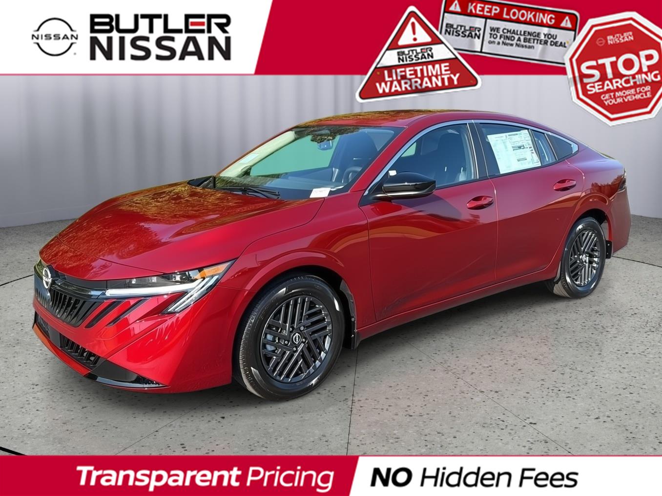 Red (Scarlet Ember Tintcoat) 2027 Nissan Sentra Sedan Front-Wheel Drive Continuously Variable Transmission