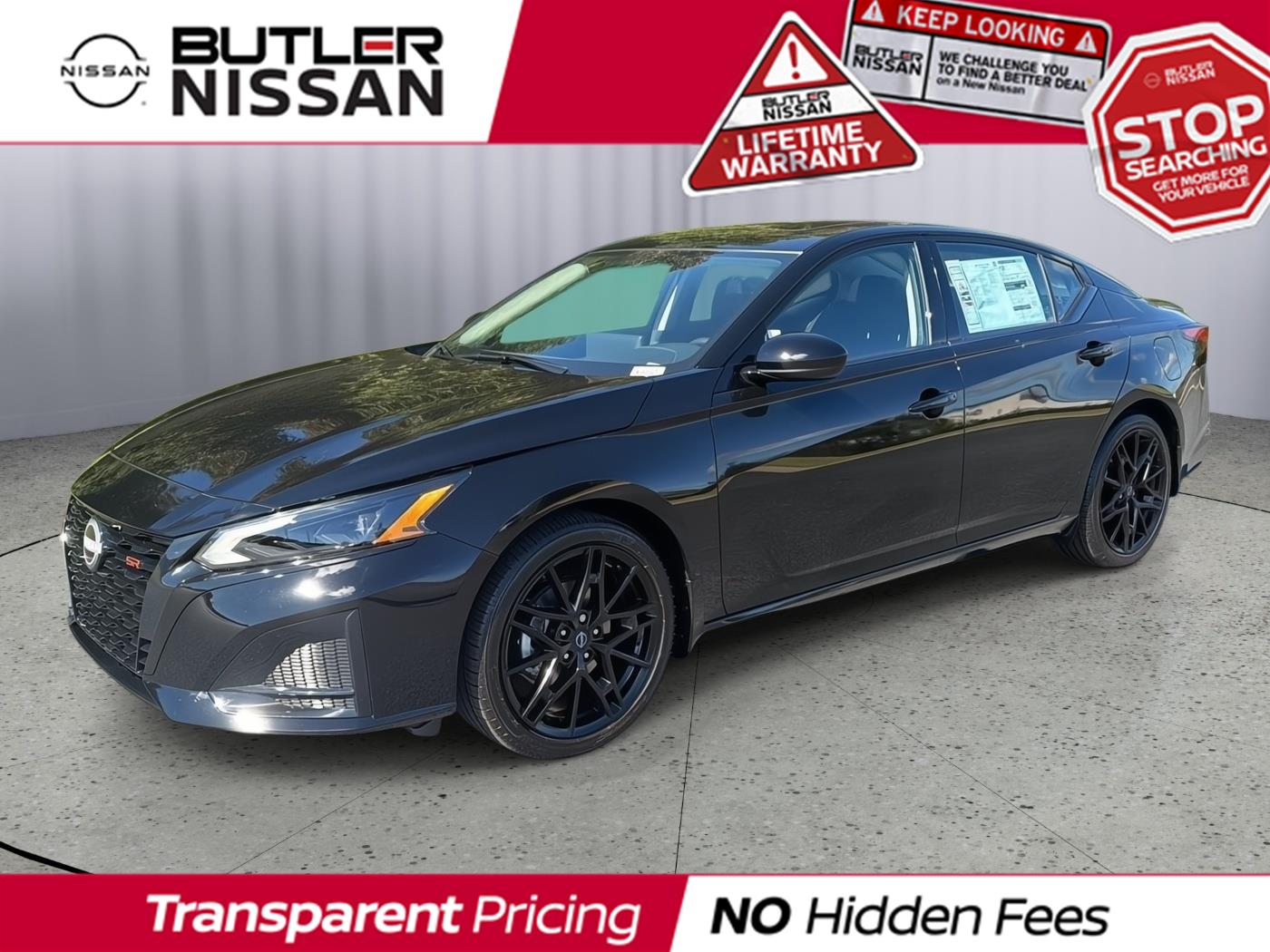 Super Black 2026 Nissan Altima Sedan Front-Wheel Drive Continuously Variable Transmission