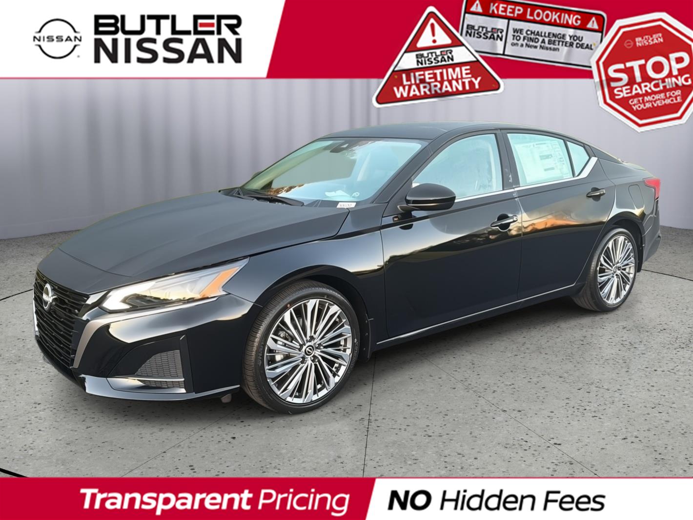 Super Black 2026 Nissan Altima Sedan Front-Wheel Drive Continuously Variable Transmission