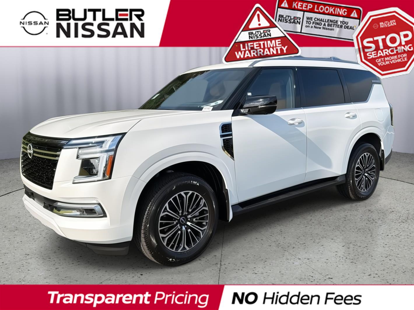 Aspen White Tricoat 2026 Nissan Armada SUV / Crossover 4X2 Automatic