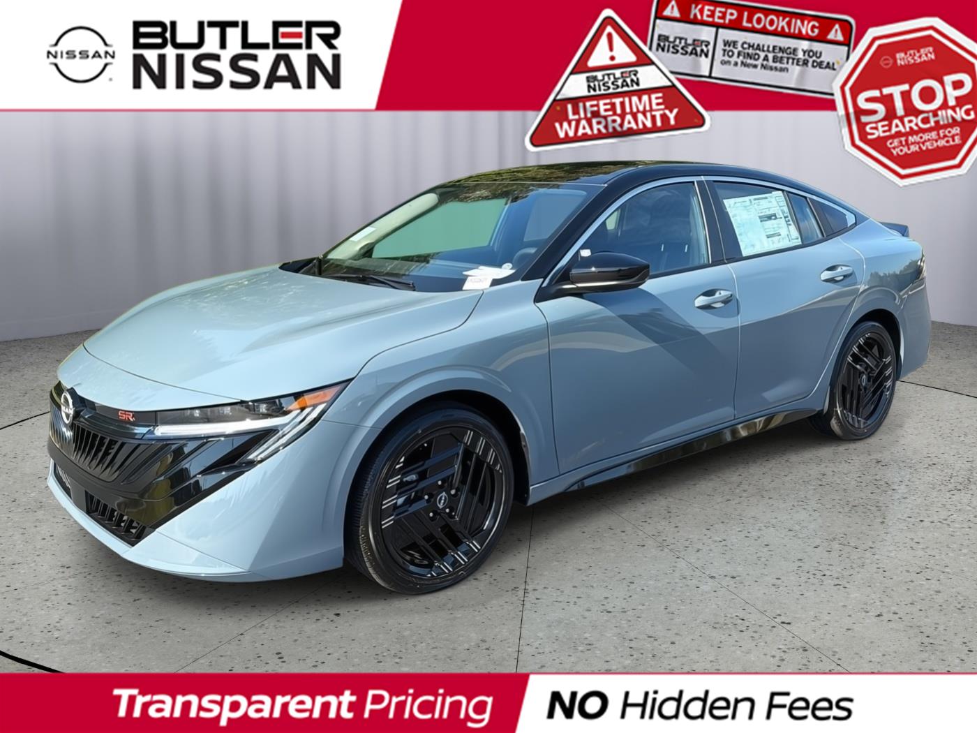 Atlantic Gray Metallic/Super Black 2027 Nissan Sentra Sedan Front-Wheel Drive Continuously Variable Transmission