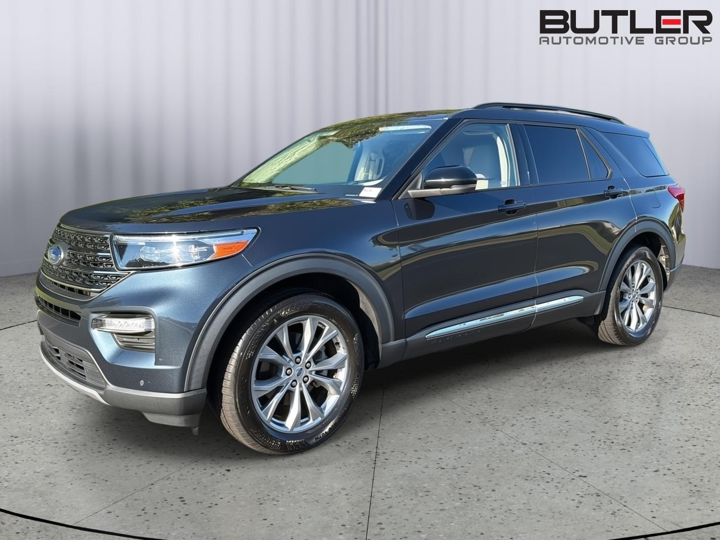 Stone Blue 2023 Ford Explorer SUV / Crossover Rear-Wheel Drive Automatic