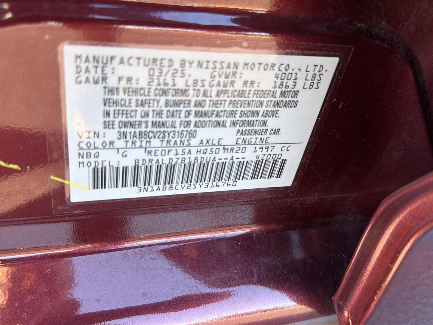 Used 2025 Nissan Sentra Sedan