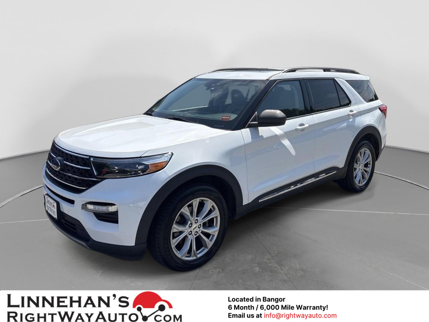 Oxford White 2020 Ford Explorer SUV / Crossover All-Wheel Drive Automatic