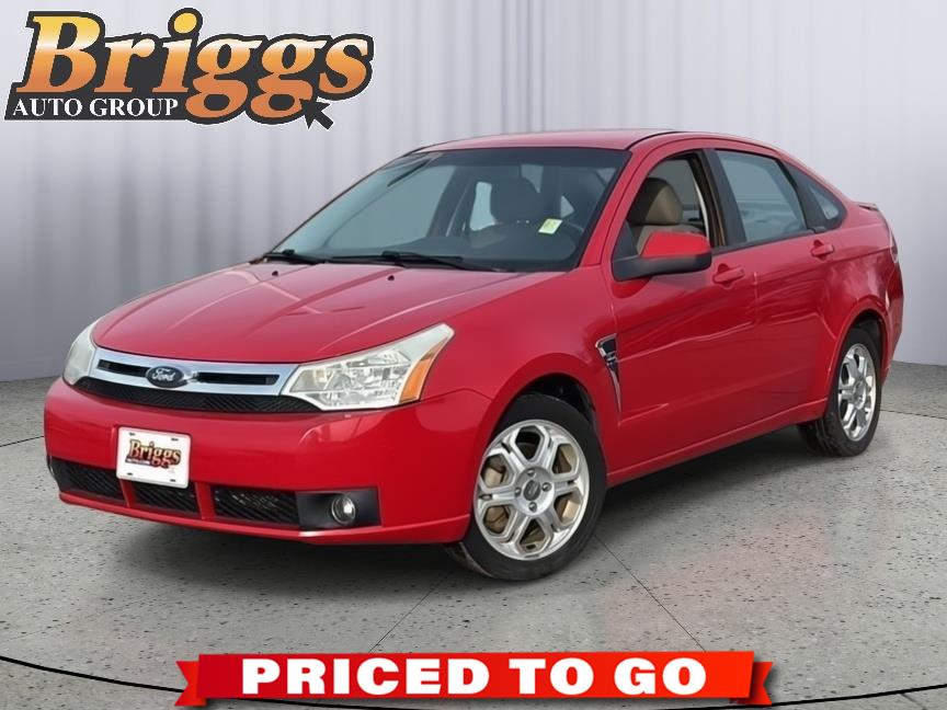 Vermillion Red Clearcoat 2008 Ford Focus Hatchback Front-Wheel Drive 5-Speed Manual