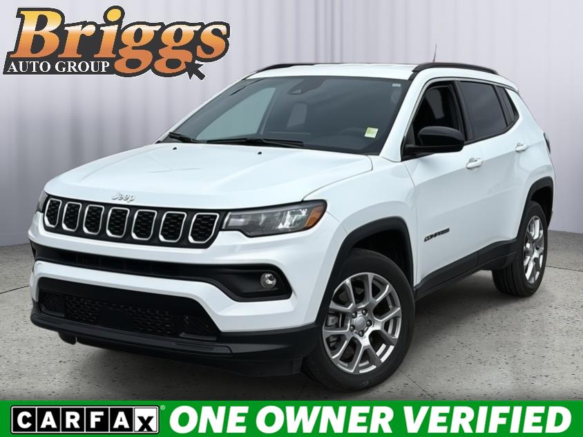 Bright White Clearcoat 2024 Jeep Compass Latitude Lux 4WD SUV / Crossover Four-Wheel Drive 8-Speed Automatic