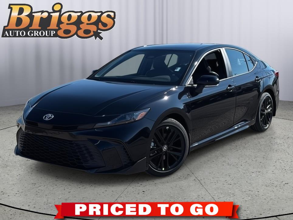 Midnight Black Metallic 2026 Toyota Camry SE FWD Sedan Front-Wheel Drive Continuously Variable Transmission