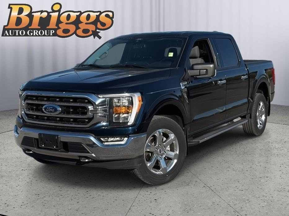 Antimatter Blue Metallic 2021 Ford F-150 XLT SuperCrew 4WD Pickup Truck Four-Wheel Drive Automatic