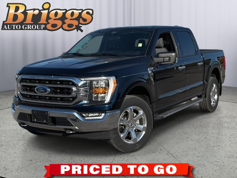 Antimatter Blue Metallic 2021 Ford F-150 XLT SuperCrew 4WD Pickup Truck Four-Wheel Drive Automatic