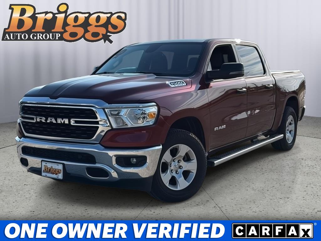 Delmonico Red Pearlcoat 2023 RAM 1500 Big Horn Crew Cab 4WD Pickup Truck Four-Wheel Drive 8-Speed Automatic