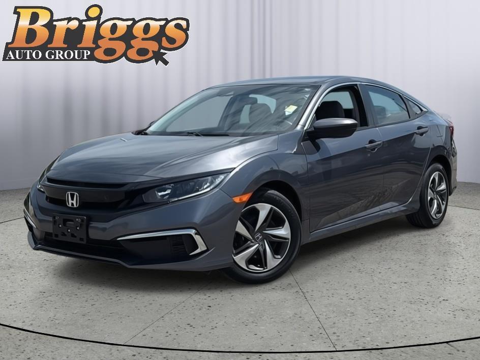 Gray (Modern Steel Metallic) 2021 Honda Civic Sedan Front-Wheel Drive Continuously Variable Transmission