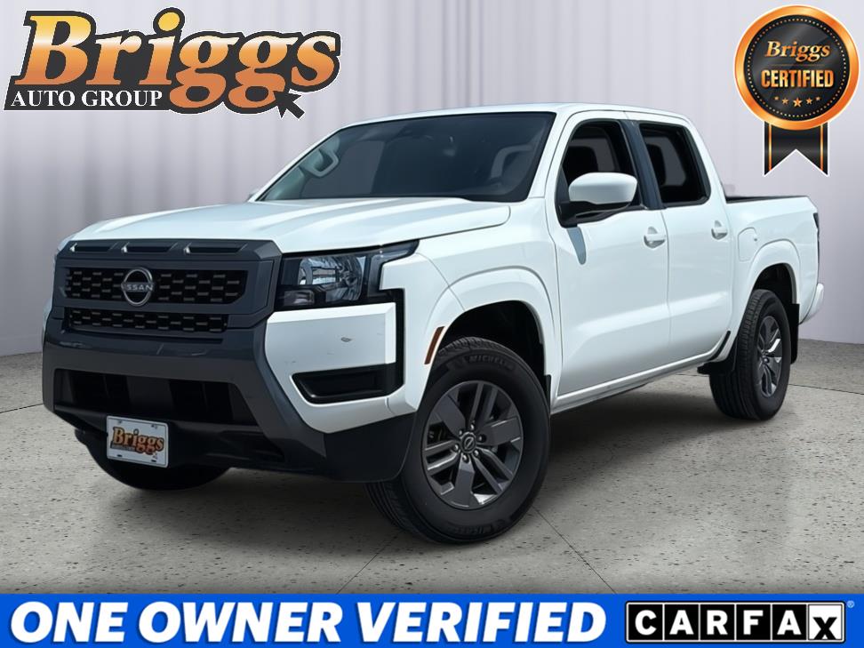 Glacier White 2025 Nissan Frontier Pickup Truck Four-Wheel Drive Automatic