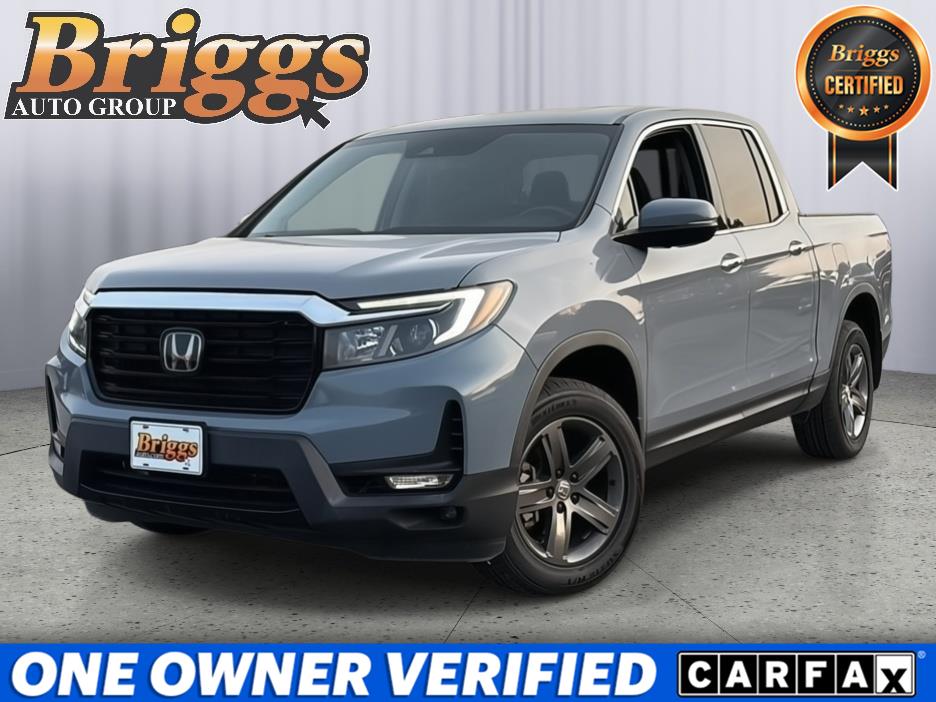 Sonic Gray Pearl 2022 Honda Ridgeline Pickup Truck All-Wheel Drive Automatic