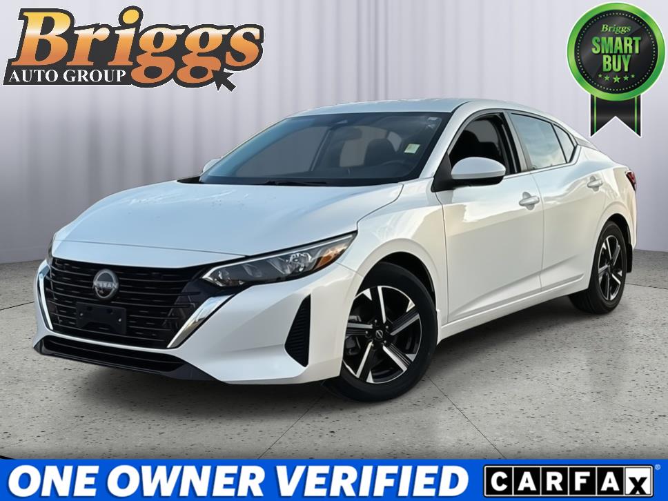 Aspen White Tricoat 2025 Nissan Sentra Sedan Front-Wheel Drive Continuously Variable Transmission