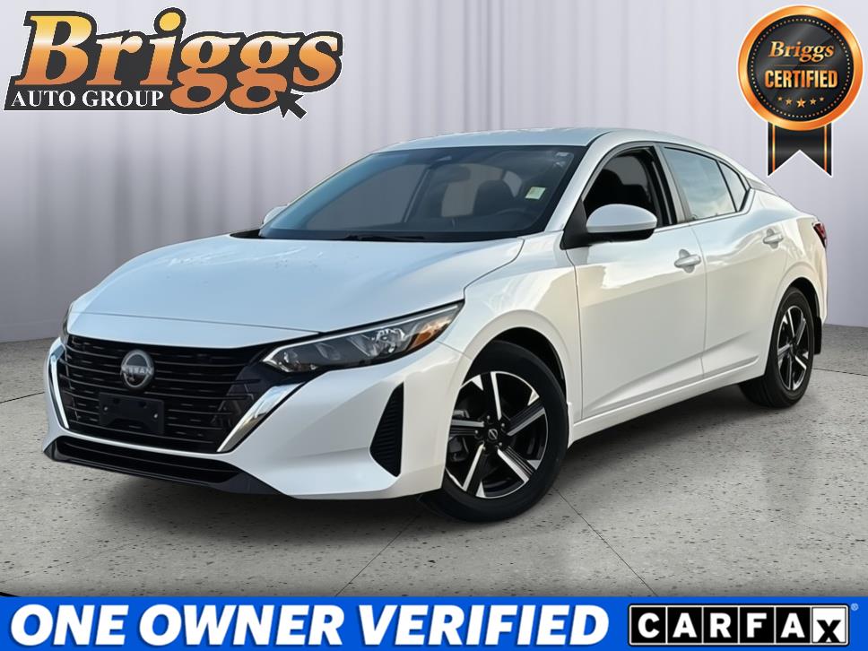 Aspen White Tricoat 2025 Nissan Sentra Sedan Front-Wheel Drive Continuously Variable Transmission