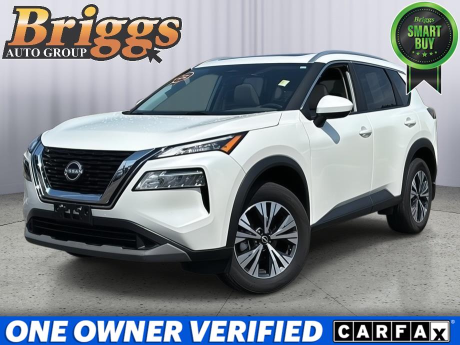 Pearl White Tricoat 2023 Nissan Rogue SUV / Crossover All-Wheel Drive Continuously Variable Transmission