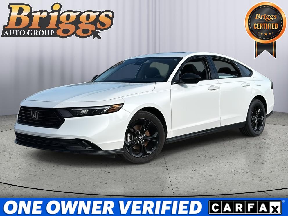 Platinum White Pearl 2025 Honda Accord Sedan Front-Wheel Drive Continuously Variable Transmission