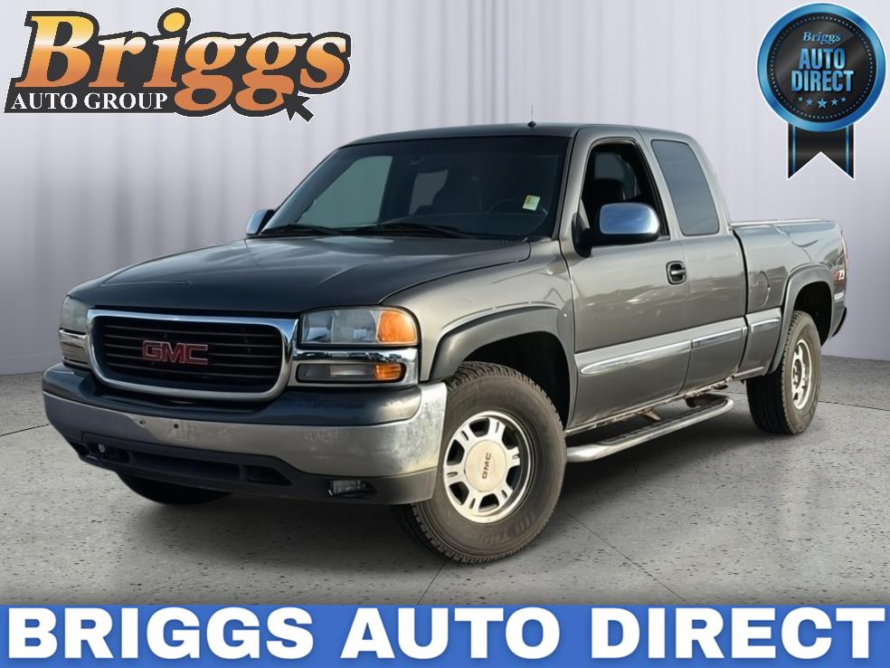 Storm Gray Metallic 2002 GMC Sierra 1500 Pickup Truck Four-Wheel Drive 4-Speed Automatic Overdrive