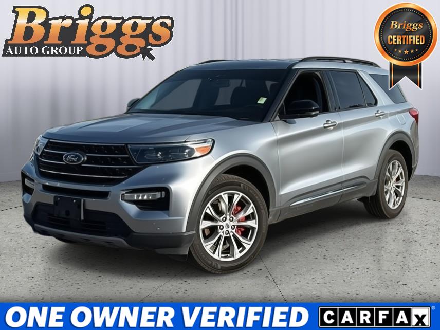 Iconic Silver Metallic 2023 Ford Explorer SUV / Crossover All-Wheel Drive Automatic