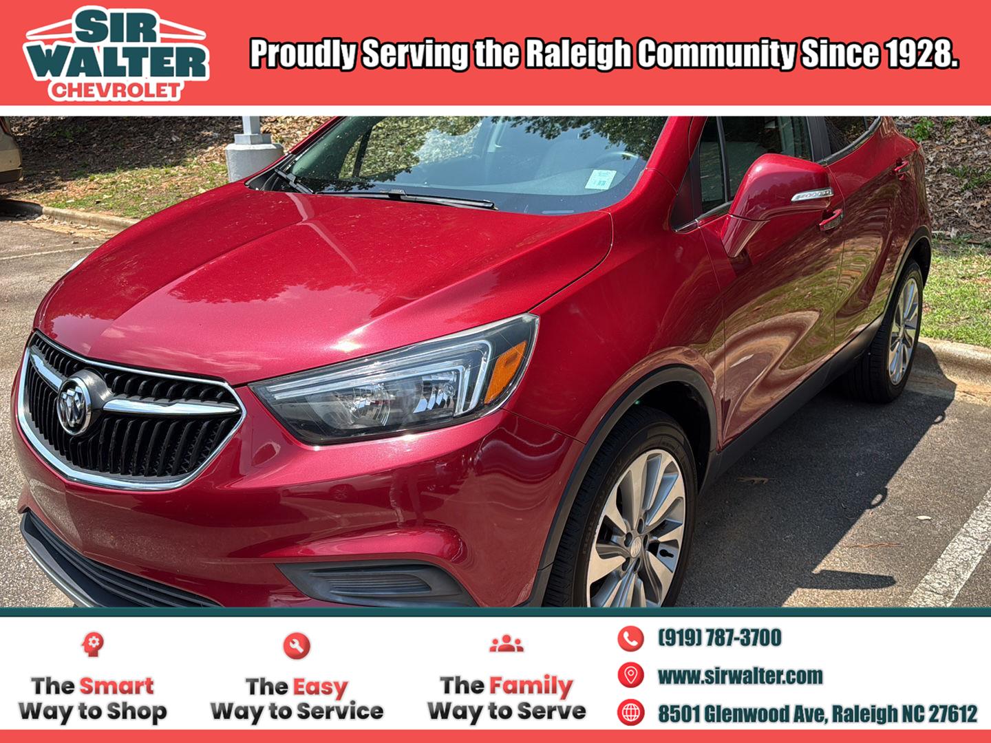 Winterberry Red Metallic 2019 Buick Encore SUV / Crossover Front-Wheel Drive 6-Speed Automatic Overdrive