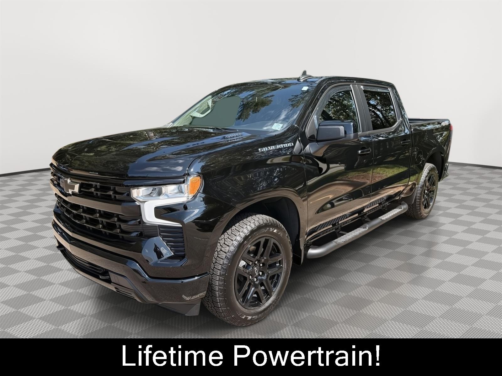 Black 2025 Chevrolet Silverado 1500 Pickup Truck Four-Wheel Drive 8-Speed Automatic