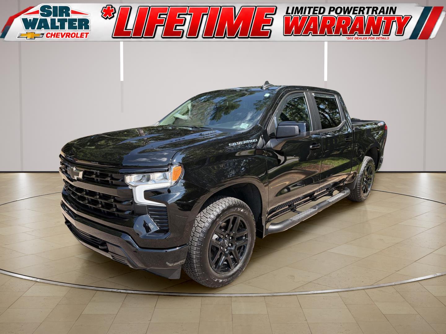 Black 2025 Chevrolet Silverado 1500 Pickup Truck Four-Wheel Drive 8-Speed Automatic