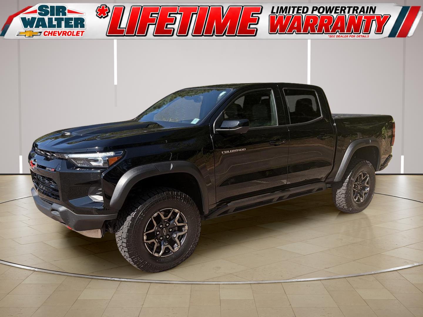 Black 2023 Chevrolet Colorado Pickup Truck Four-Wheel Drive 8-Speed Automatic