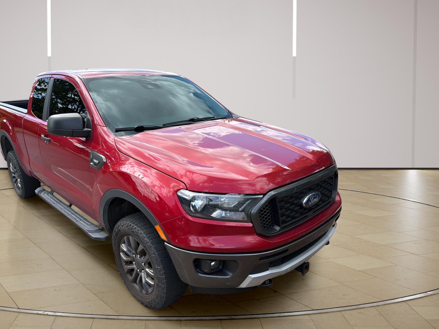 Rapid Red Metallic Tinted Clearcoat 2021 Ford Ranger Pickup Truck Four-Wheel Drive Automatic