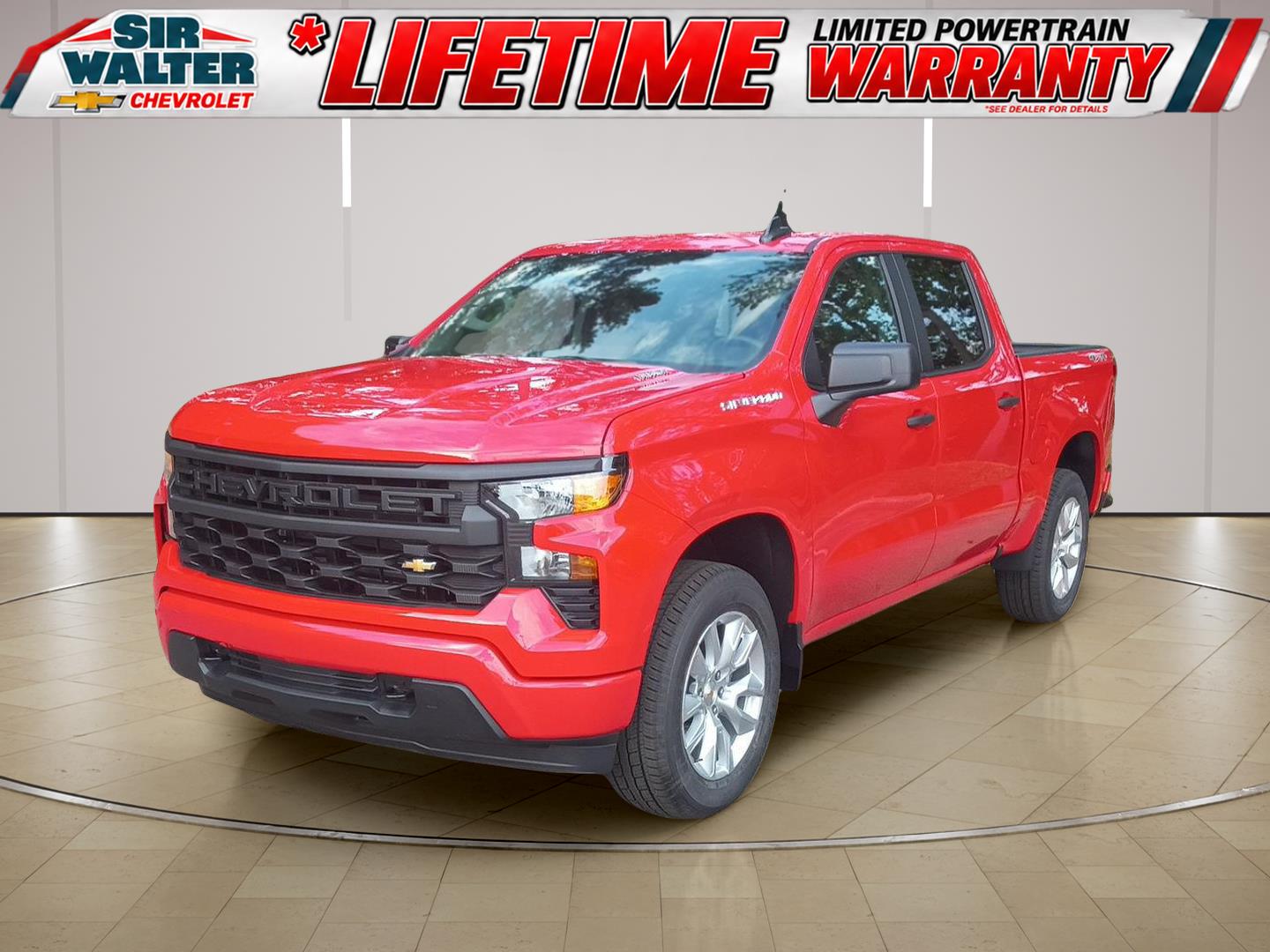 Red Hot 2026 Chevrolet Silverado 1500 Pickup Truck Four-Wheel Drive 8-Speed Automatic