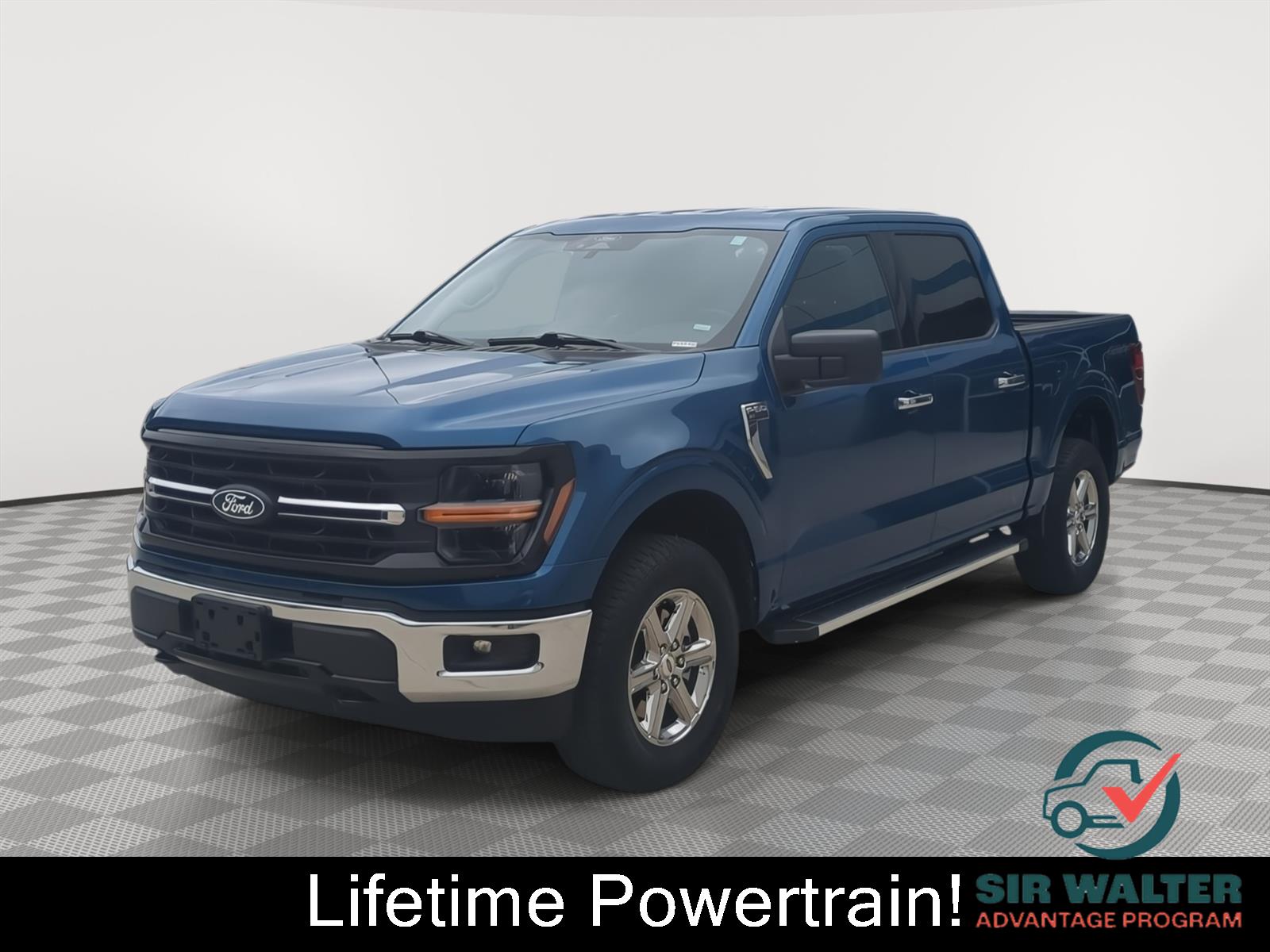 Atlas Blue 2025 Ford F-150 Pickup Truck Four-Wheel Drive Automatic