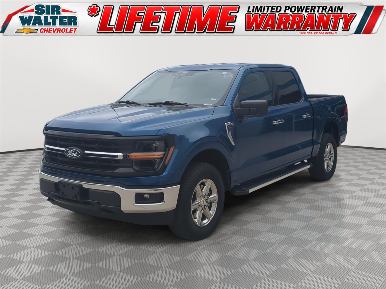 Atlas Blue 2025 Ford F-150 Pickup Truck Four-Wheel Drive Automatic