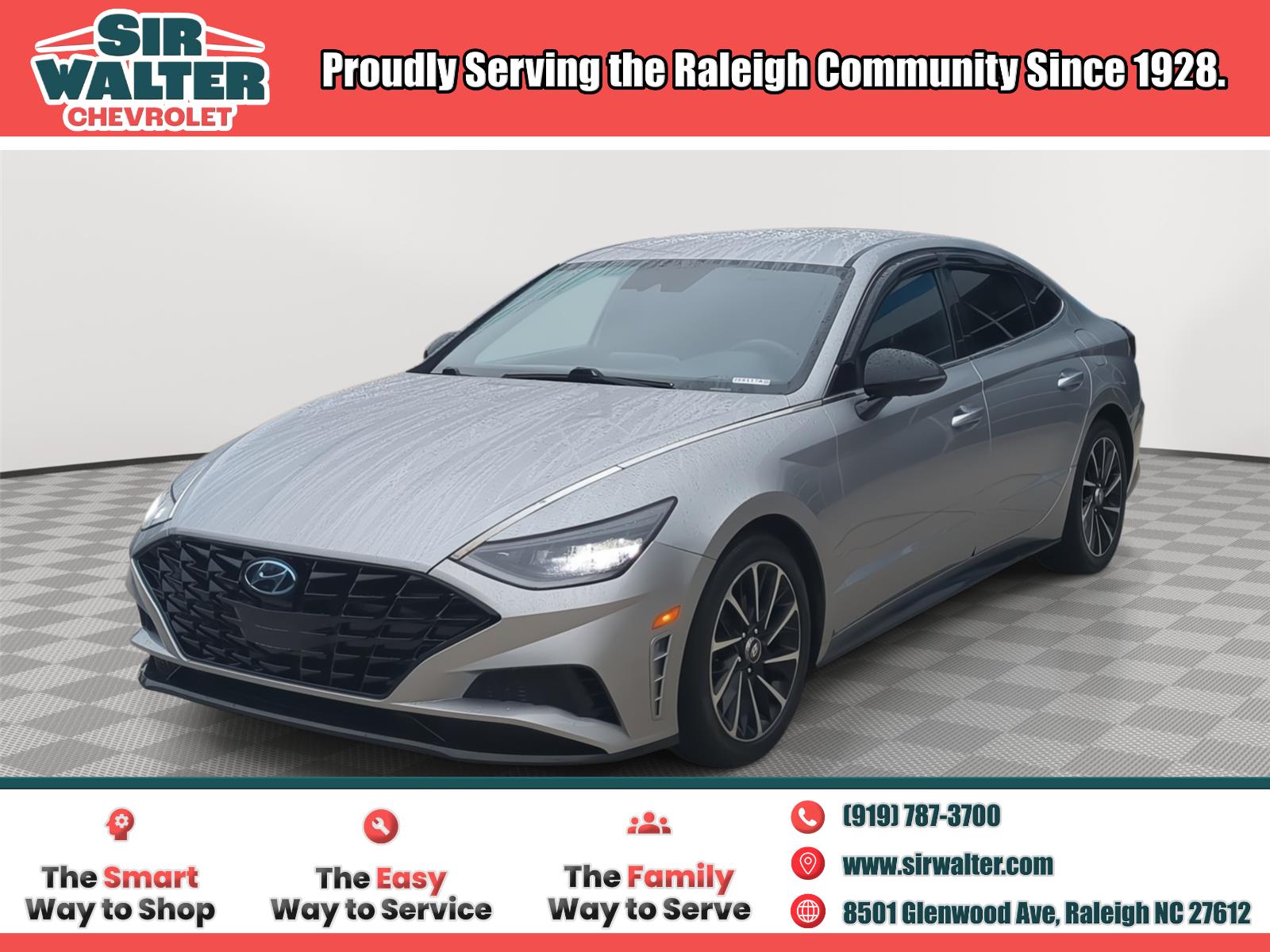 Shimmering Silver Pearl 2020 Hyundai Sonata Sedan Front-Wheel Drive Automatic