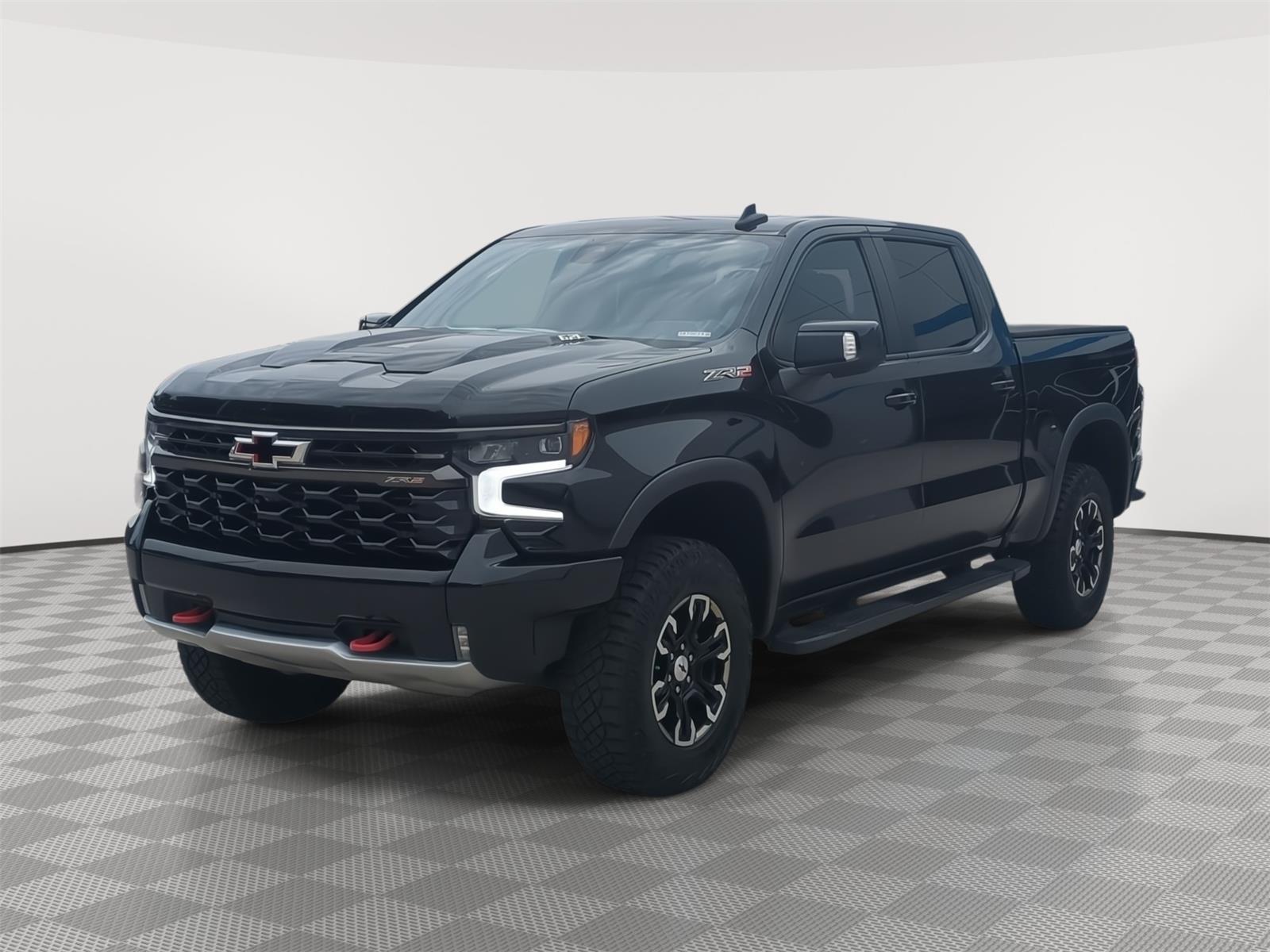 Black 2023 Chevrolet Silverado 1500 Pickup Truck Four-Wheel Drive Automatic