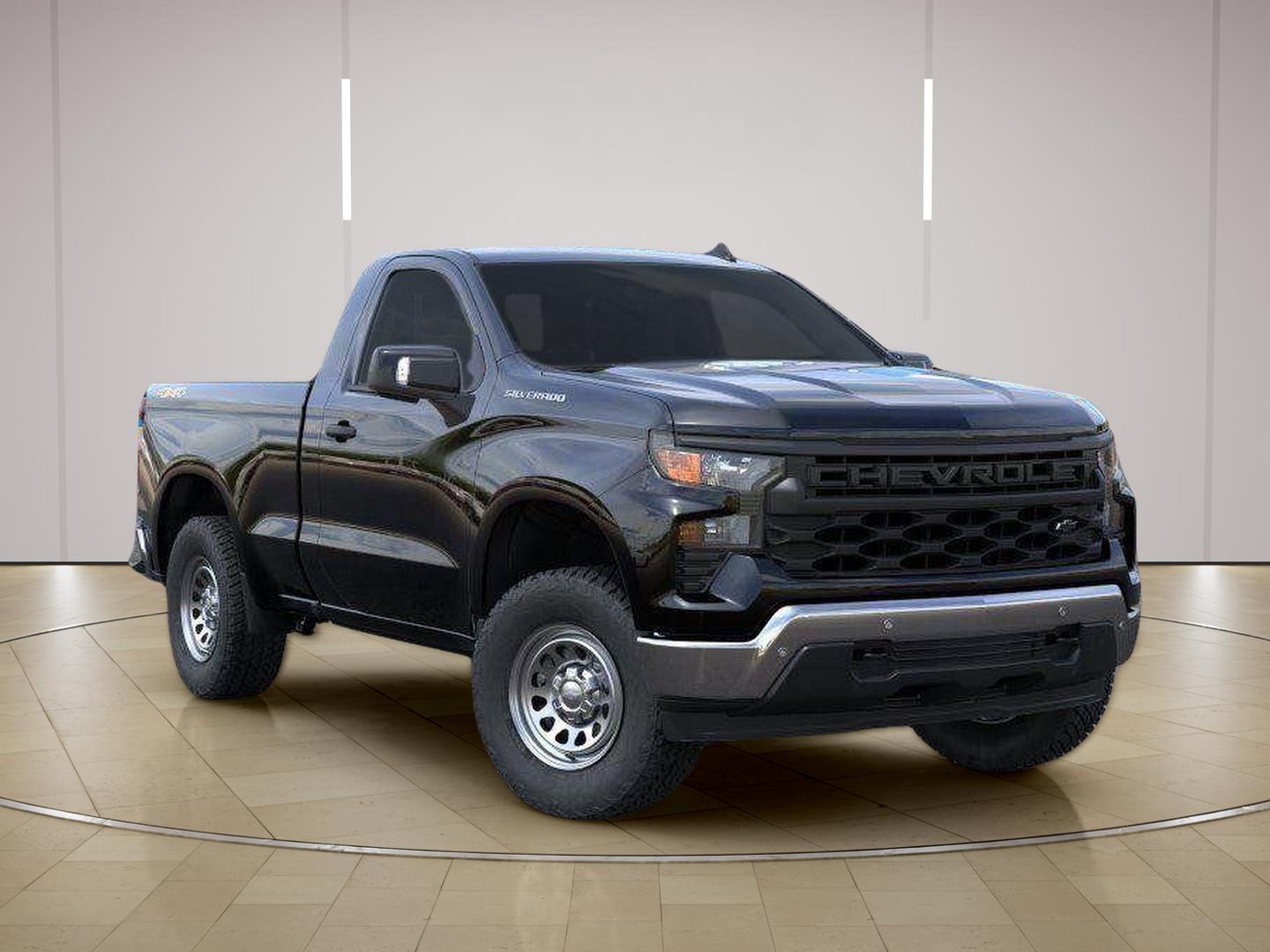 Black 2026 Chevrolet Silverado 1500 Pickup Truck Four-Wheel Drive 8-Speed Automatic