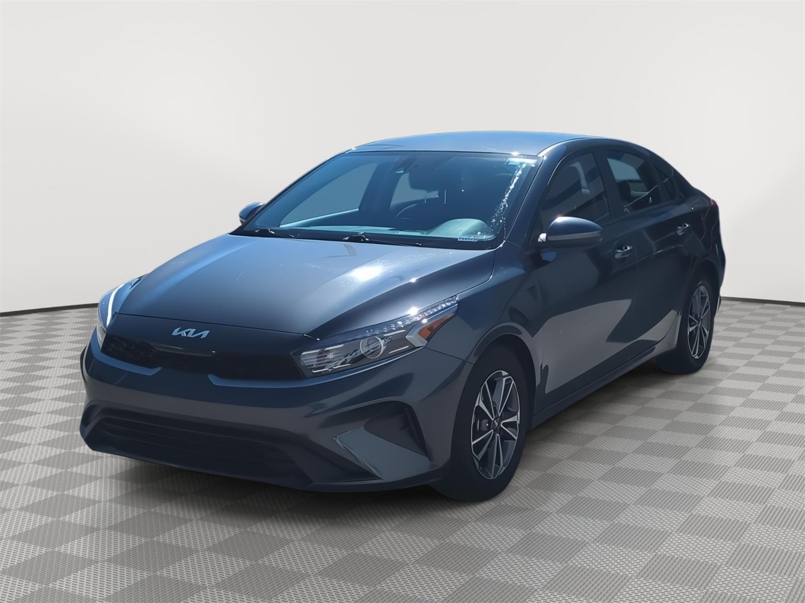 Gravity Gray 2024 Kia Forte Sedan Front-Wheel Drive Continuously Variable Transmission