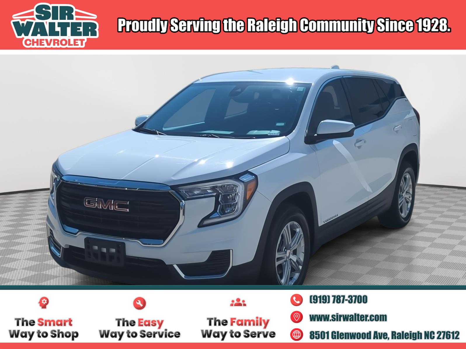 Summit White 2024 GMC Terrain SUV / Crossover Front-Wheel Drive 9-Speed Automatic Overdrive