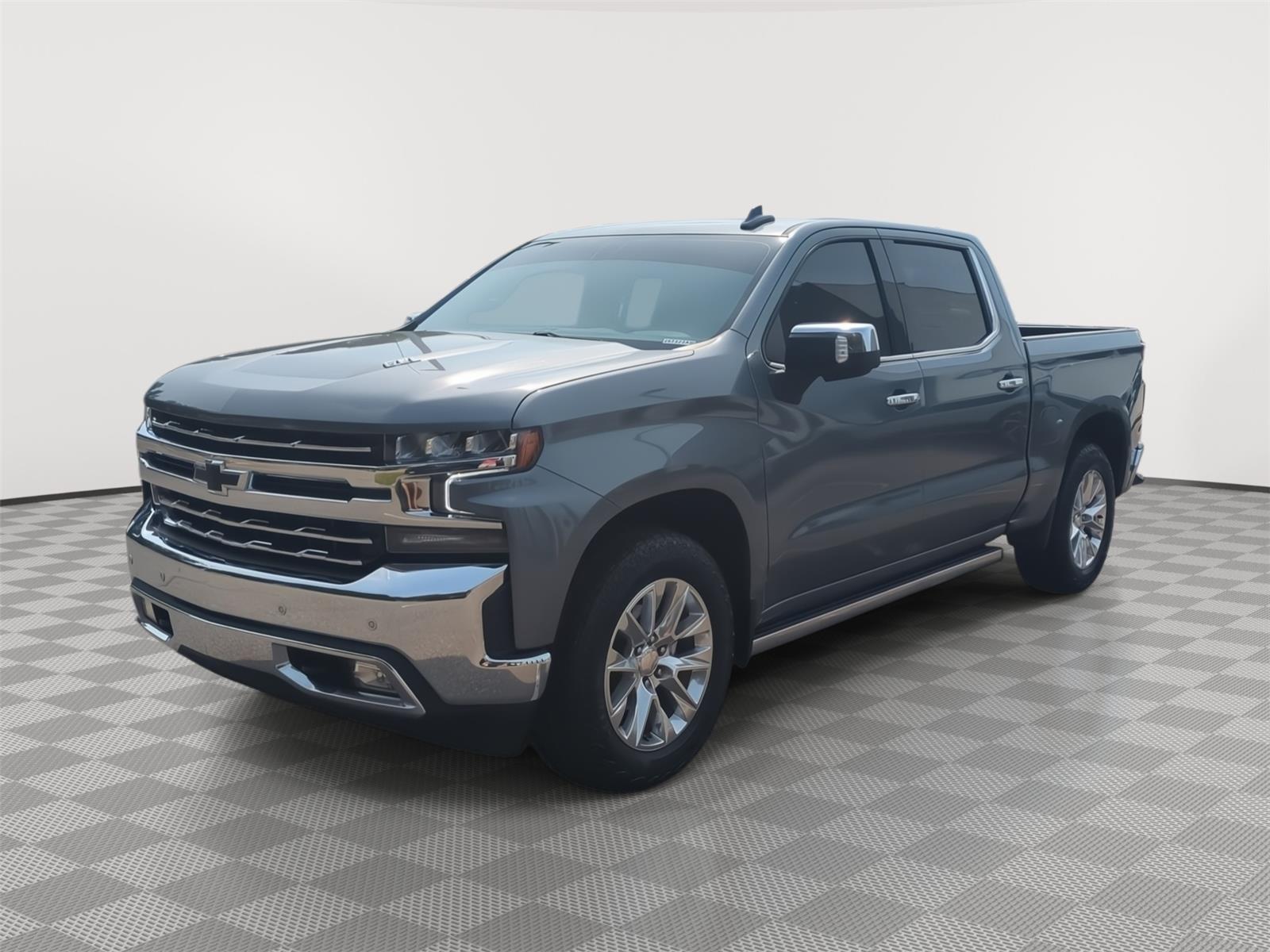 Gray (Satin Steel Metallic) 2021 Chevrolet Silverado 1500 Pickup Truck Four-Wheel Drive Automatic