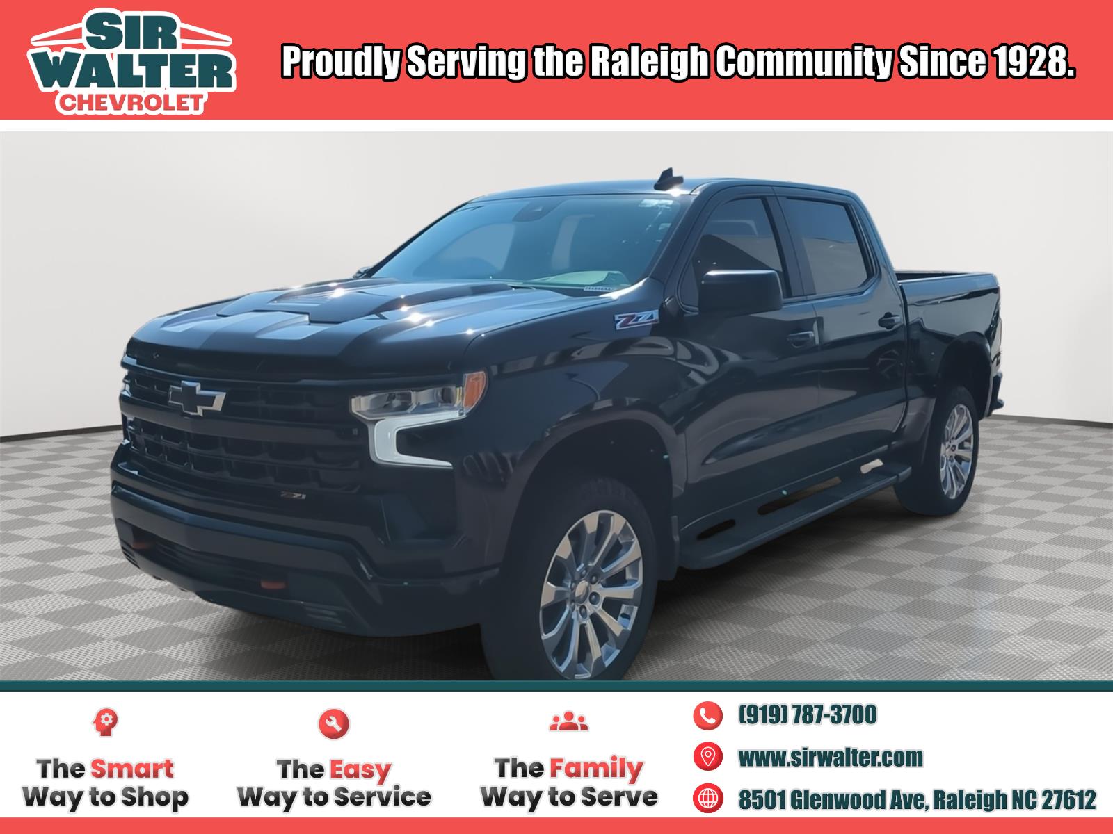 Black 2023 Chevrolet Silverado 1500 Pickup Truck Four-Wheel Drive 8-Speed Automatic