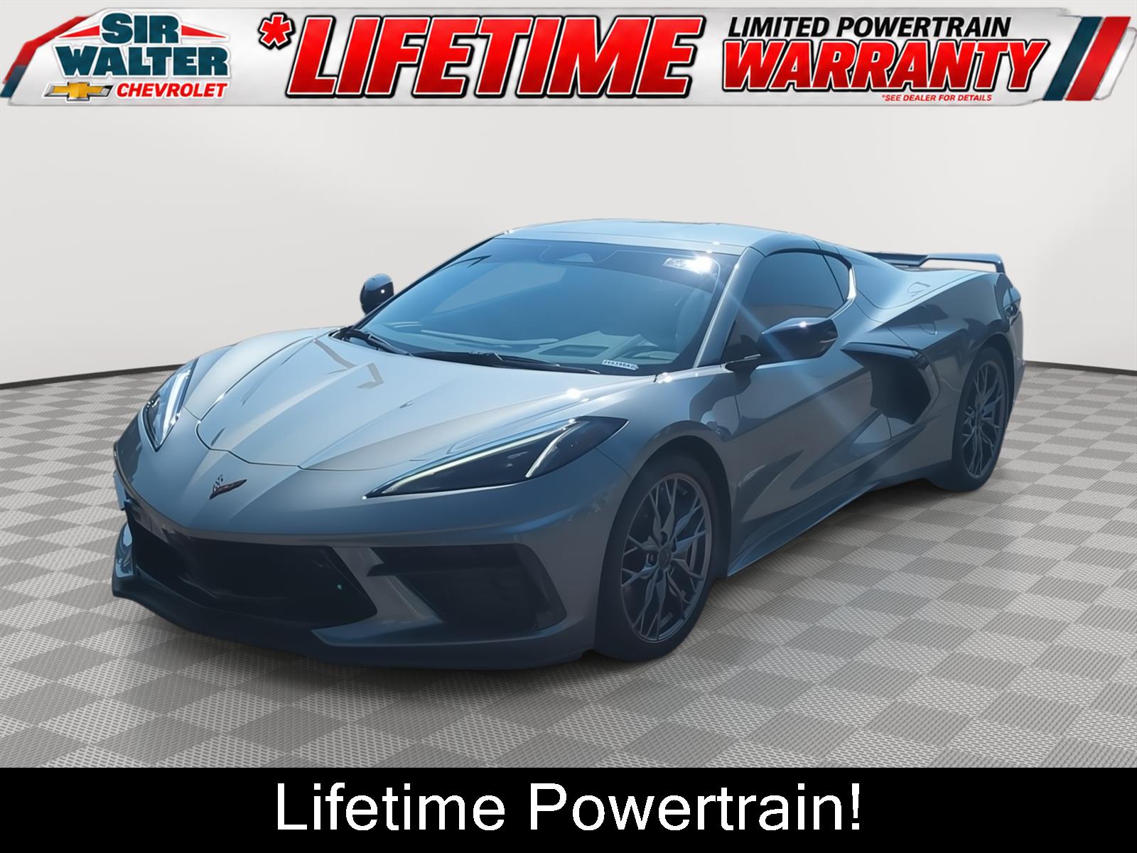 Hypersonic Gray Metallic 2024 Chevrolet Corvette Coupe Rear-Wheel Drive 8-Speed Dual Clutch