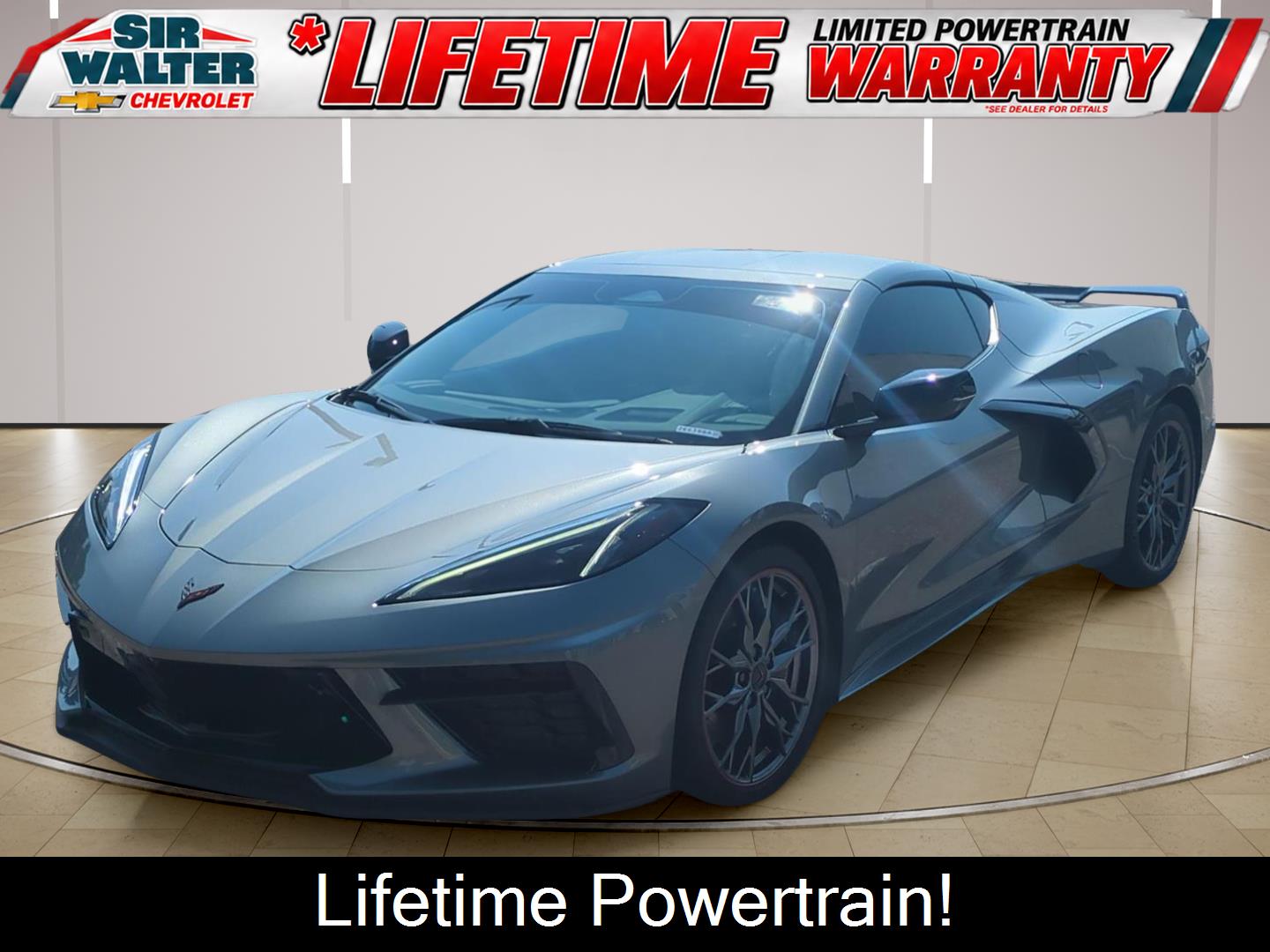 Hypersonic Gray Metallic 2024 Chevrolet Corvette Coupe Rear-Wheel Drive 8-Speed Dual Clutch