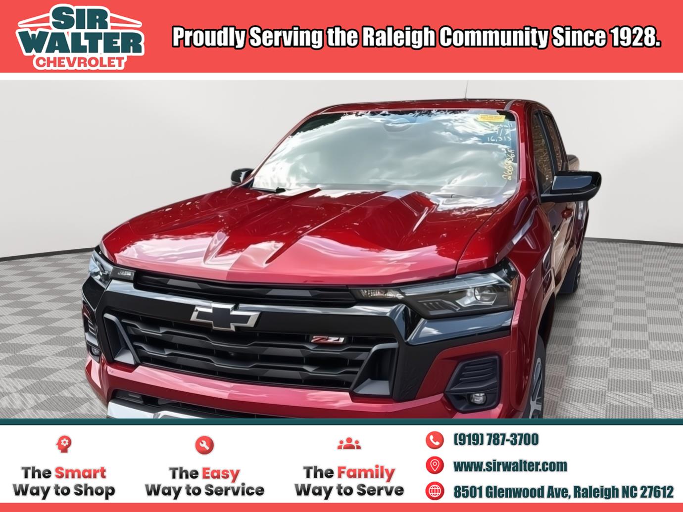 Radiant Red Tintcoat 2024 Chevrolet Colorado Pickup Truck Four-Wheel Drive 8-Speed Automatic