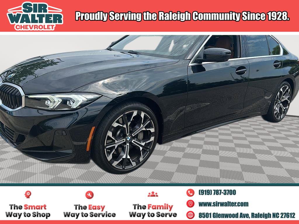 Black Sapphire Metallic 2025 BMW 3 Series Sedan Rear-Wheel Drive Automatic