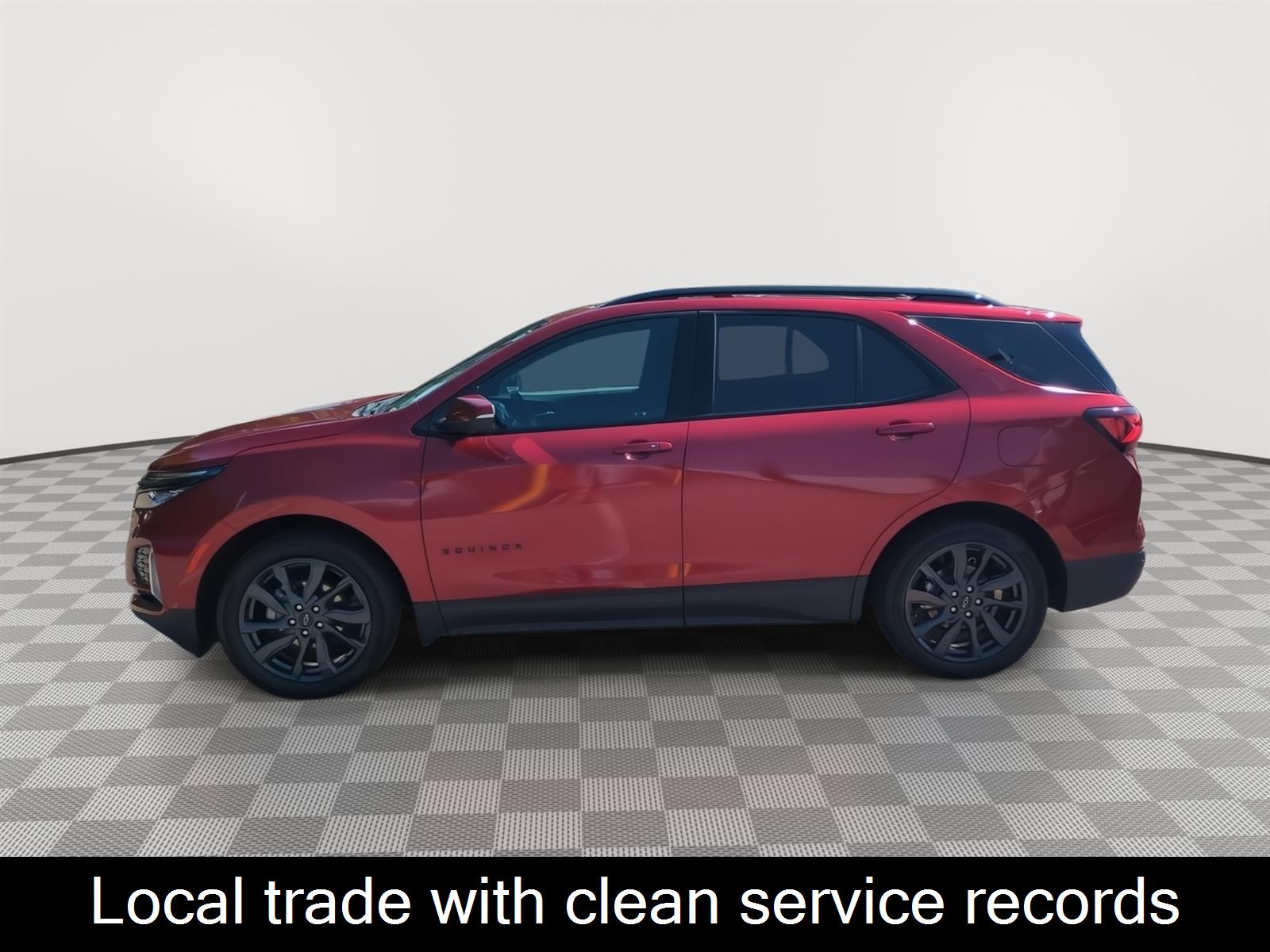 2024 Chevrolet Equinox RS — Radiant Red Tintcoat exterior view 3, for sale at Sir Walter Chevrolet in Raleigh, NC