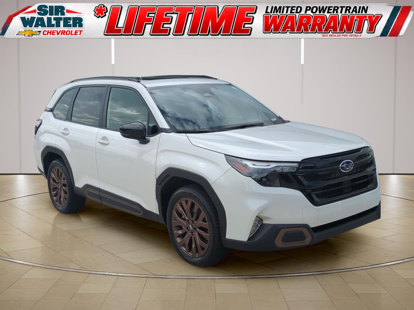 Crystal White Pearl 2025 Subaru Forester SUV / Crossover All-Wheel Drive Continuously Variable Transmission